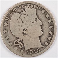 1915-D Barber Half Dollar