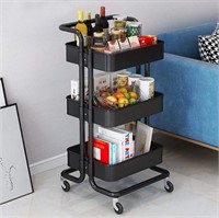 3-Tier Rolling Utility Cart