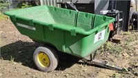 John Deere 17P Poly Dump Cart, 39" x 58" x 14"