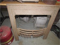 old metal fireplace item