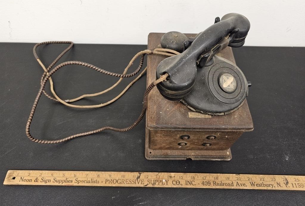 Antique Western Electric Telephone- As Found