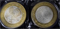 2 Mexican 1995 50 peso coins