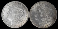 2 x 1921 Morgan Silver Dollars