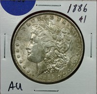 1886 Morgan Dollar AU