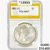 1882-CC Morgan Silver Dollar PGA MS67