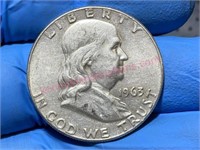 1963 Franklin Silver Half Dollar (90% silver)