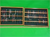 Pair of golf course pencil collection and holder