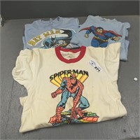 Early Childs Batman, Superman & Spiderman Shirts