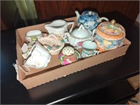 Vintage Teapots, ceramic dishes, etc.