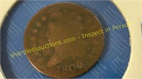 1809 1/2 cent VG