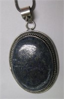 German Silver Multi Color Stone Necklace