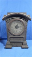 Antique Wooden Cased Mantle Clock 11x4x16