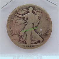 1917-S Silver Walking Liberty half Dollar