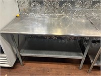 Stainless Steel 54" Table w/Lower Shelf