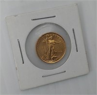 1998 1/10th oz fine gold $5 coin in holder