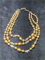 Vintage Faux Pearl Necklace