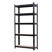 59"H 5 Tier Heavy Duty Metal Shelving Rack Unit T