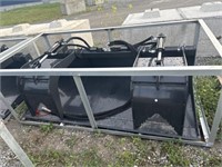 Unused 2024 Skid Steer Grapple Bucket attachment