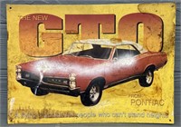 The New GTO Metal Sign