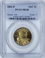 2002-P Sacagawea $1 Coin PCGS MS-68