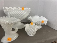 Milk Glass Lot