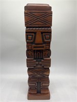 MCM Carved Wooden Totem w/ Hidden Storage