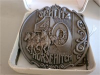 Schlitz Horsehitch 40 belt buckle