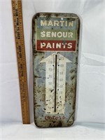 Antique Martin Senour Paints Thermometer