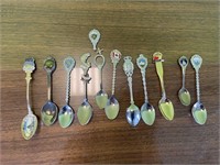 Lot of Collectors Spoons Canada