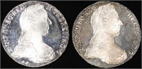 (2) 1780 AUSTRIAN THALER MODERN REPRODUCTIONS