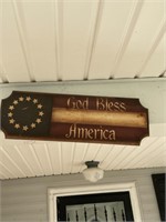 God bless America sign