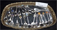 Approx 22 Souvenir Collectible Miniature Spoons