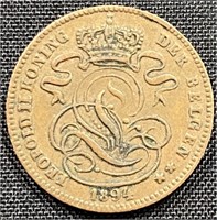 1894 - Belgen 1 cent coin
