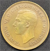 1937 - Geo VI one penny coin