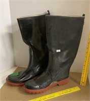 Steel Shank Rubber Boots Size 8