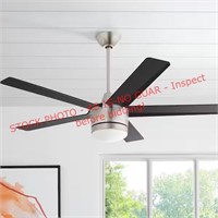 HDC Merwry 52in Ceiling Fan, Brushed Nickel