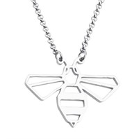 Anlive Origami Bee Necklace Insect Jewelry