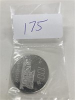 Silver Ridgeway Cent 1967 100 Yr