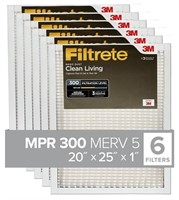 Filtrete 20x25x1 AC Furnace Air Filter, MERV 5,