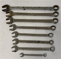 8 Snap-on Combination Wrenches,3/8"-1 1/8"