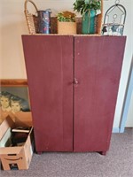 Vintage Wood Cabinet. 14D 27W 43H
