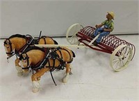 Custom Horse Drawn Hay Rake by T.J Vintage Inc.
