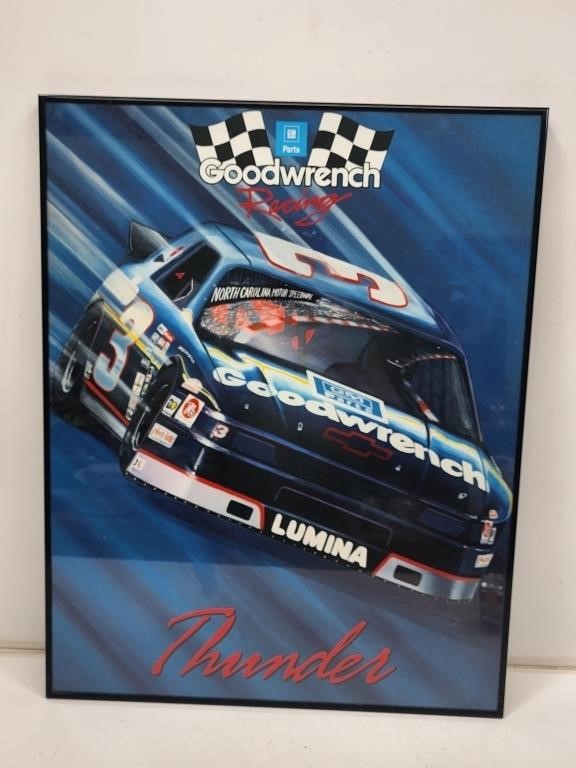 GM Goodwrench Framed Nascar Print