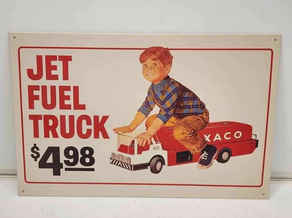 Texaco Jet Fuel Truck Advertising Sign