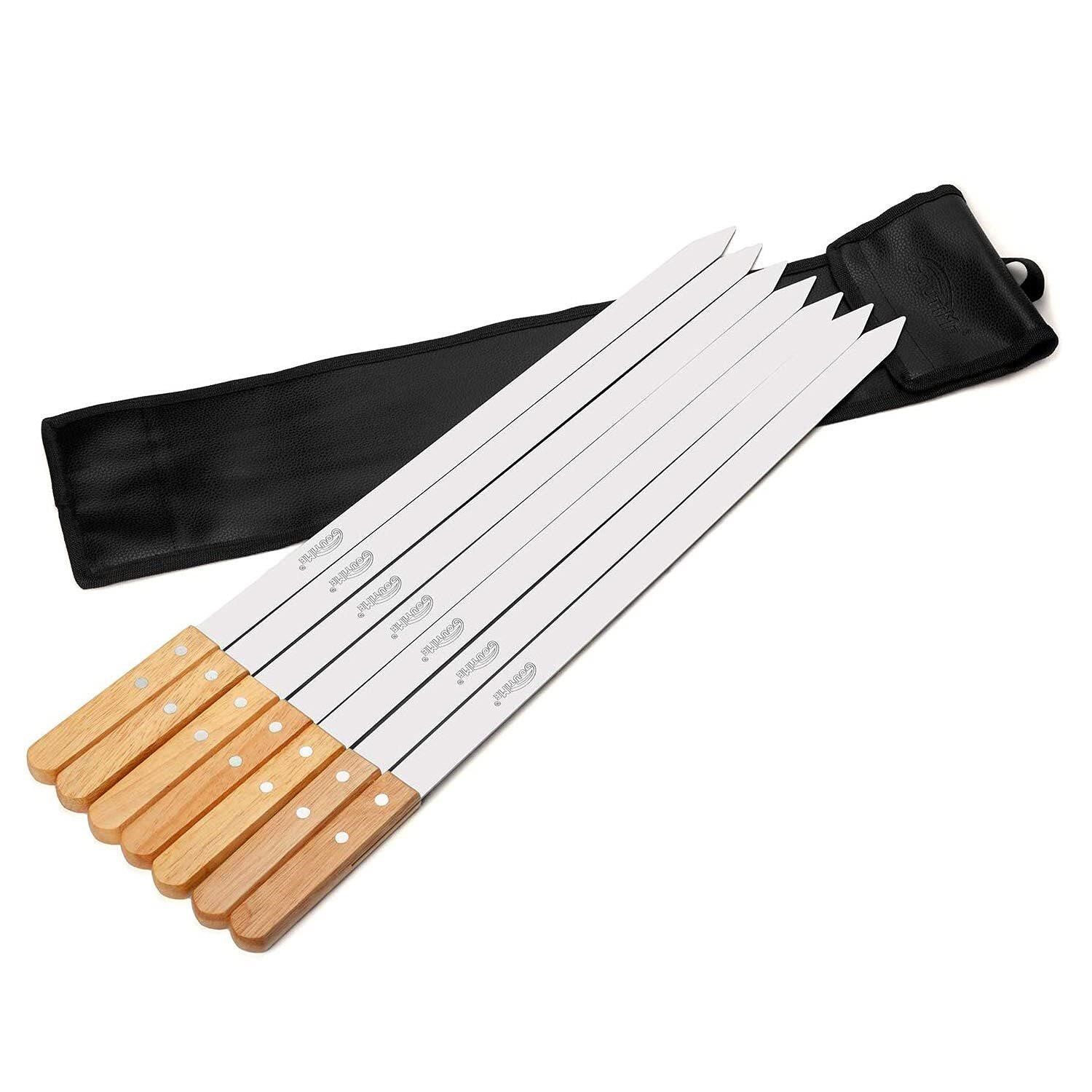 Goutime Kabob Skewers,23 Inch Long,1 Inch Wide,