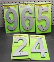 Lot of 6" Hy-Ko Address Numbers Reflective