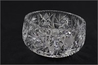 Cut Crystal Large Decorative Bowl