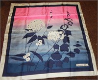 (2) Vtg Christian Dior Silk Ladies Scarves