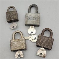 4 LOCKS & KEYS 1=YALE 2=MASTER 1=MILWAUKEE