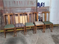 Lot of 5 Dining Chairs 17x15x38"